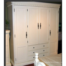 European White Wardrobe for Bedroom (classic)